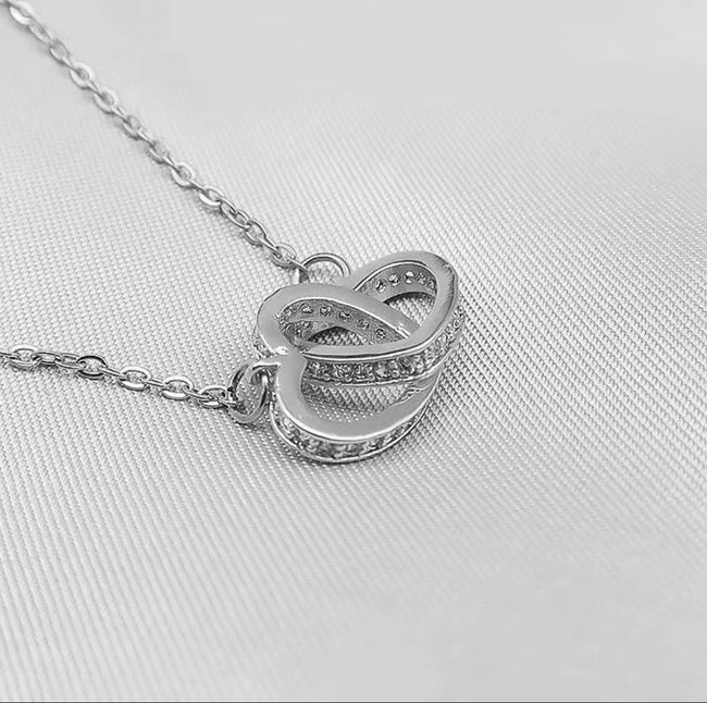 Twin hearts necklace
