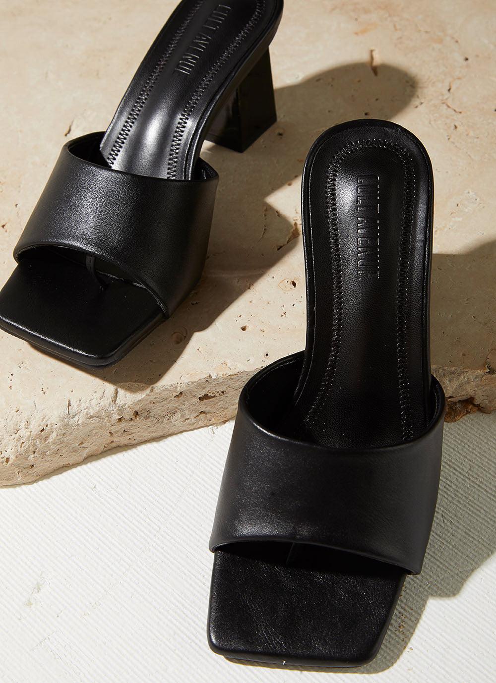Daisy Mule Heel - Black