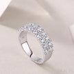 1.08 Carat Moissanite Sterling Silver Round Cut Ring Arianna