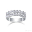 1.08 Carat Moissanite Sterling Silver Round Cut Ring Arianna