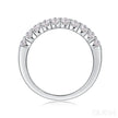 1.8 Carat Moissanite Sterling Silver Pave Triple Row Ring Amaya