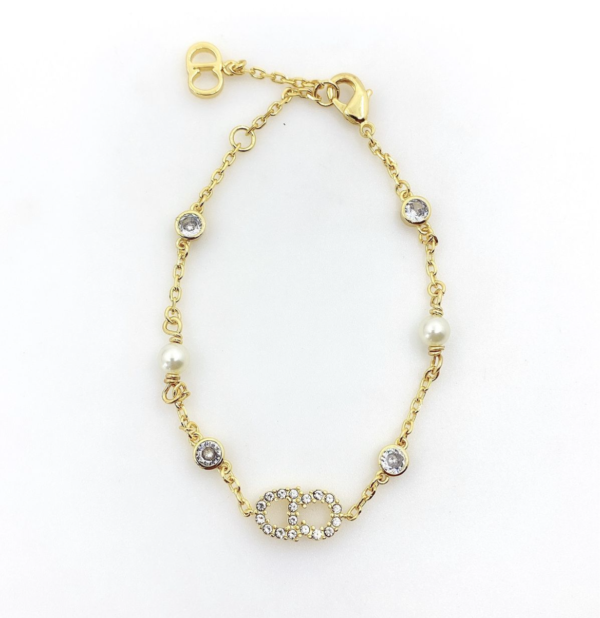 DOR pearl and diamond bracelet