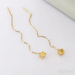 14K Gold Plated Sterling Silver Ear wire Earrings Aubrey