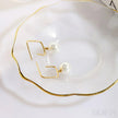 14K Gold Plated Sterling Silver Pearl Drop Earrings Alice