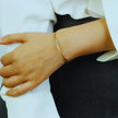 18K Gold Plated Open Hand Sterling Silver Bracelet Cat