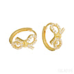 18K Gold Plated Sterling Silver Bowknot Hoop Earrings Joy