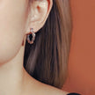 18K Gold Plated Sterling Silver Hoop Earrings Ema