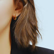 18K Gold Plated Sterling Silver Hoop Earrings Sue