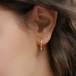 18K Gold Plated Sterling Silver Hoop Earrings Sue