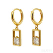 18K Gold Plated Sterling Silver Hoop Earrings Zoe