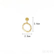 18K Gold Plated Sterling Silver Letter Earrings Nia