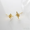 18K Gold Plated Sterling Silver Minimalist Stud Earrings Mae