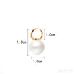 18K Gold Plated Sterling Silver Pearl Hoop Earrings Dot