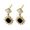 18K Gold Plated Sterling Silver Stud Sunflower Earrings Amira