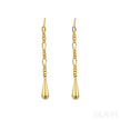 18K Gold Plated Sterling Silver Tassel Long Stud Earrings Autumn
