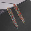 Crystal Tassel Clip-On Earrings
