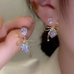 Pearl Leaf Tassel Earrings