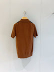 Argyle Knit Polo Shirt