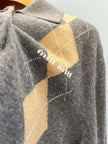Argyle Knit Polo Sweater
