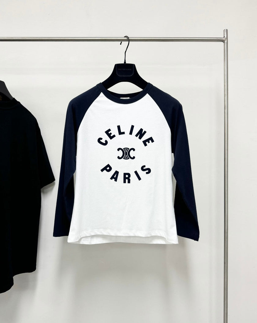 Paris Crest Raglan Tee