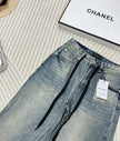 Vintage Wash Wide-Leg Jeans