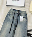 Vintage Wash Wide-Leg Jeans