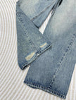 Vintage Wash Wide-Leg Jeans