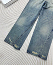 Vintage Wash Wide-Leg Jeans