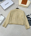 Golden Tweed Pocket Blazer