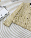 Golden Tweed Pocket Blazer