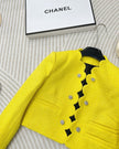 Radiance Scallop-Edge Tweed Blazer