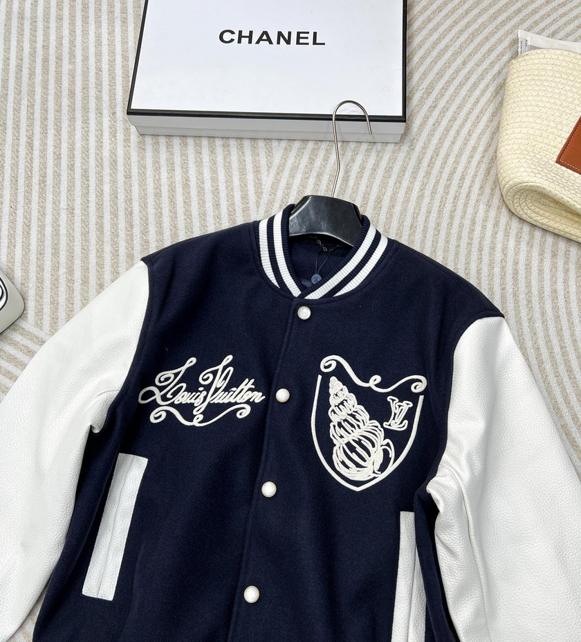Monogram Crest Varsity Jacket