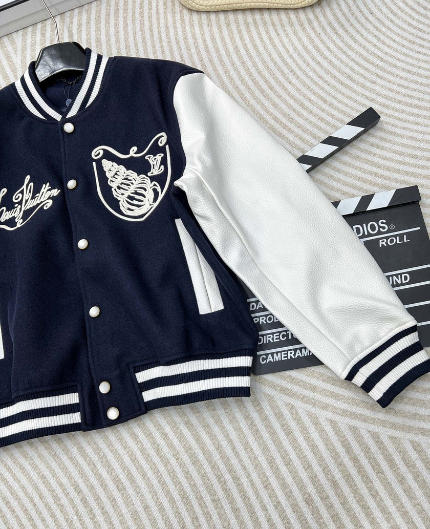Monogram Crest Varsity Jacket