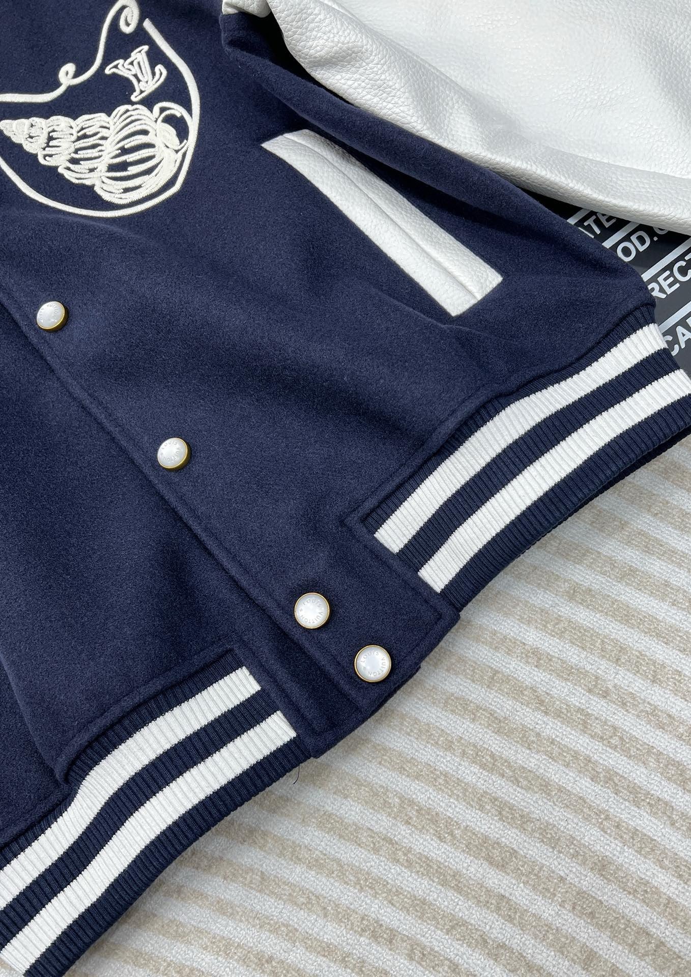 Monogram Crest Varsity Jacket