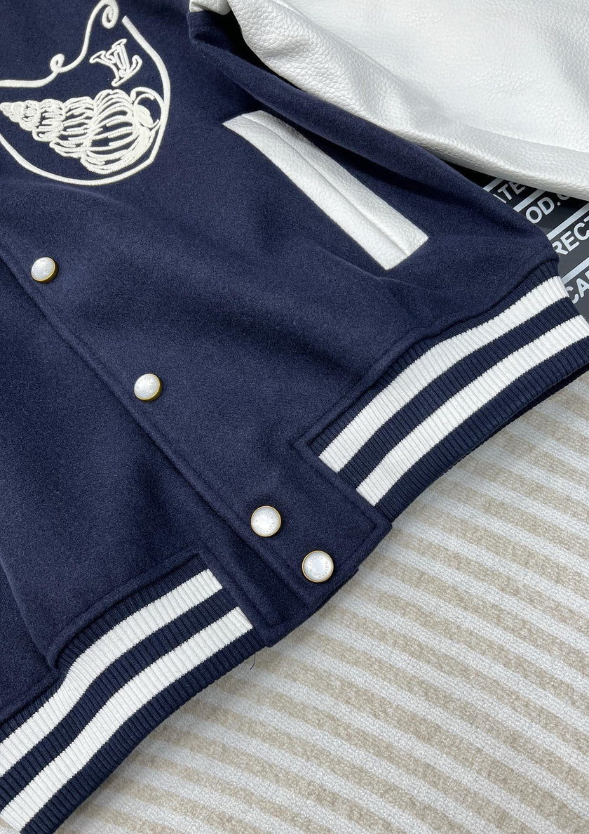 Monogram Crest Varsity Jacket