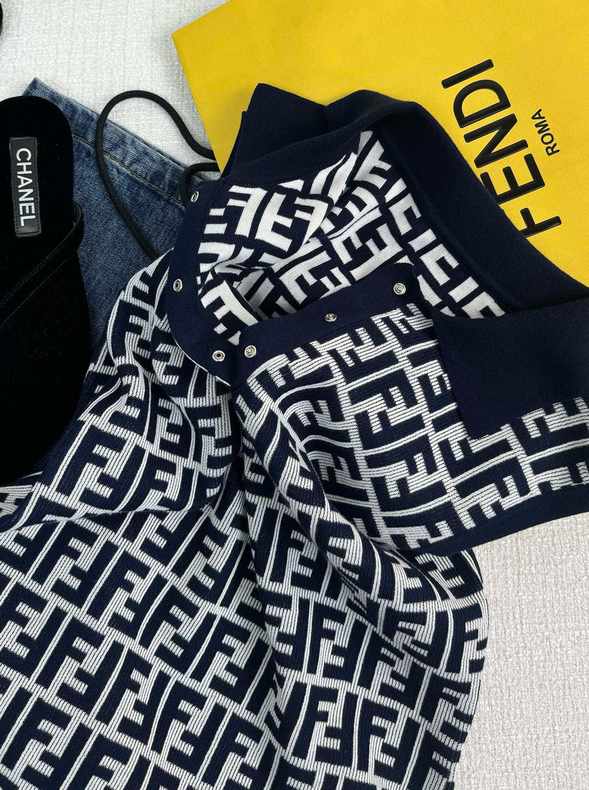 Monogram Knit Polo Tank