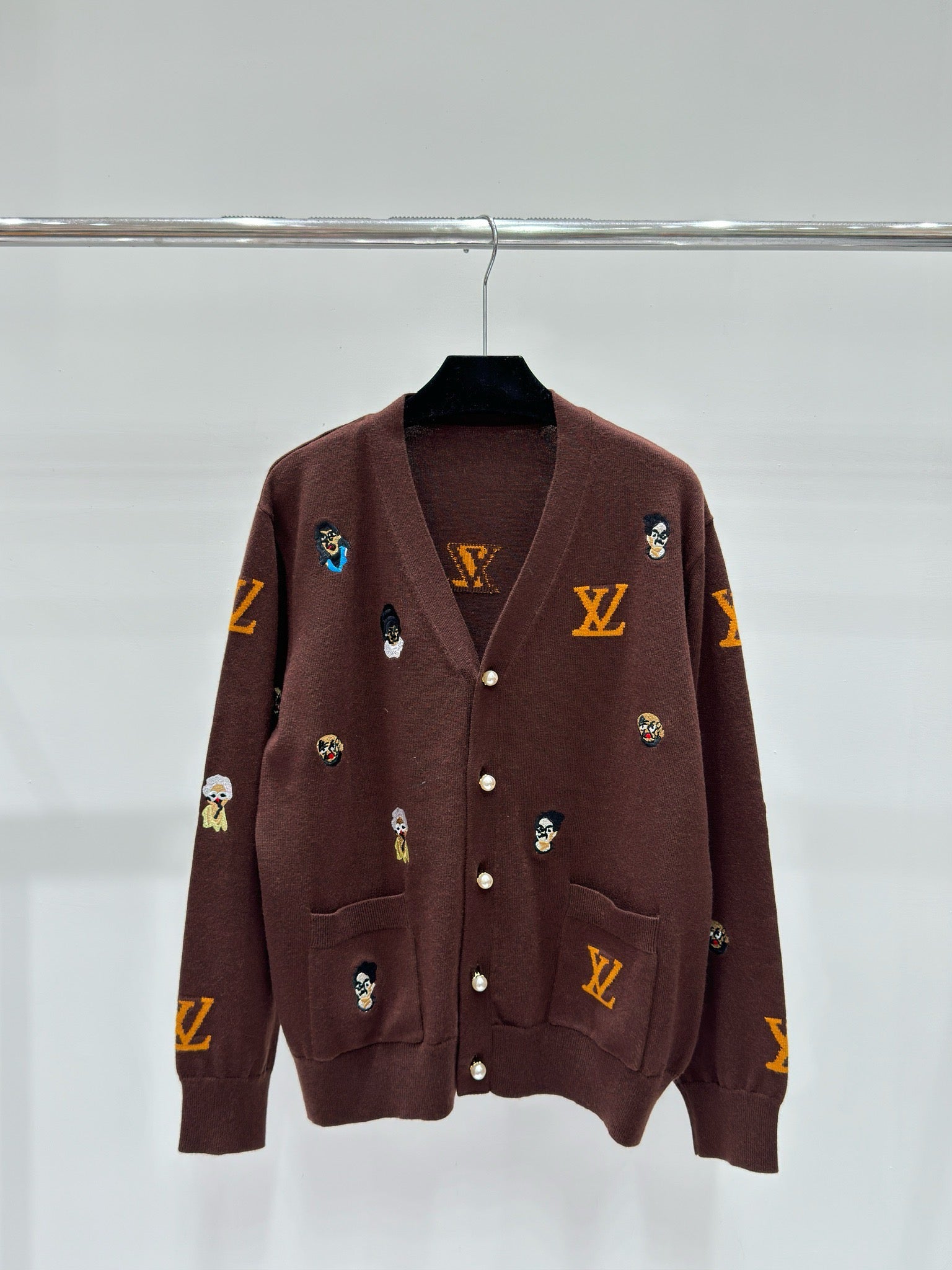 Monogram Character Knit Cardigan