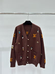 Monogram Character Knit Cardigan