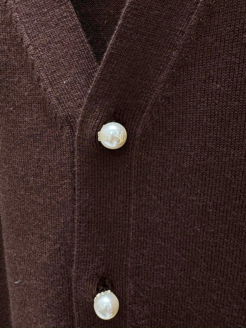Monogram Character Knit Cardigan