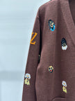 Monogram Character Knit Cardigan