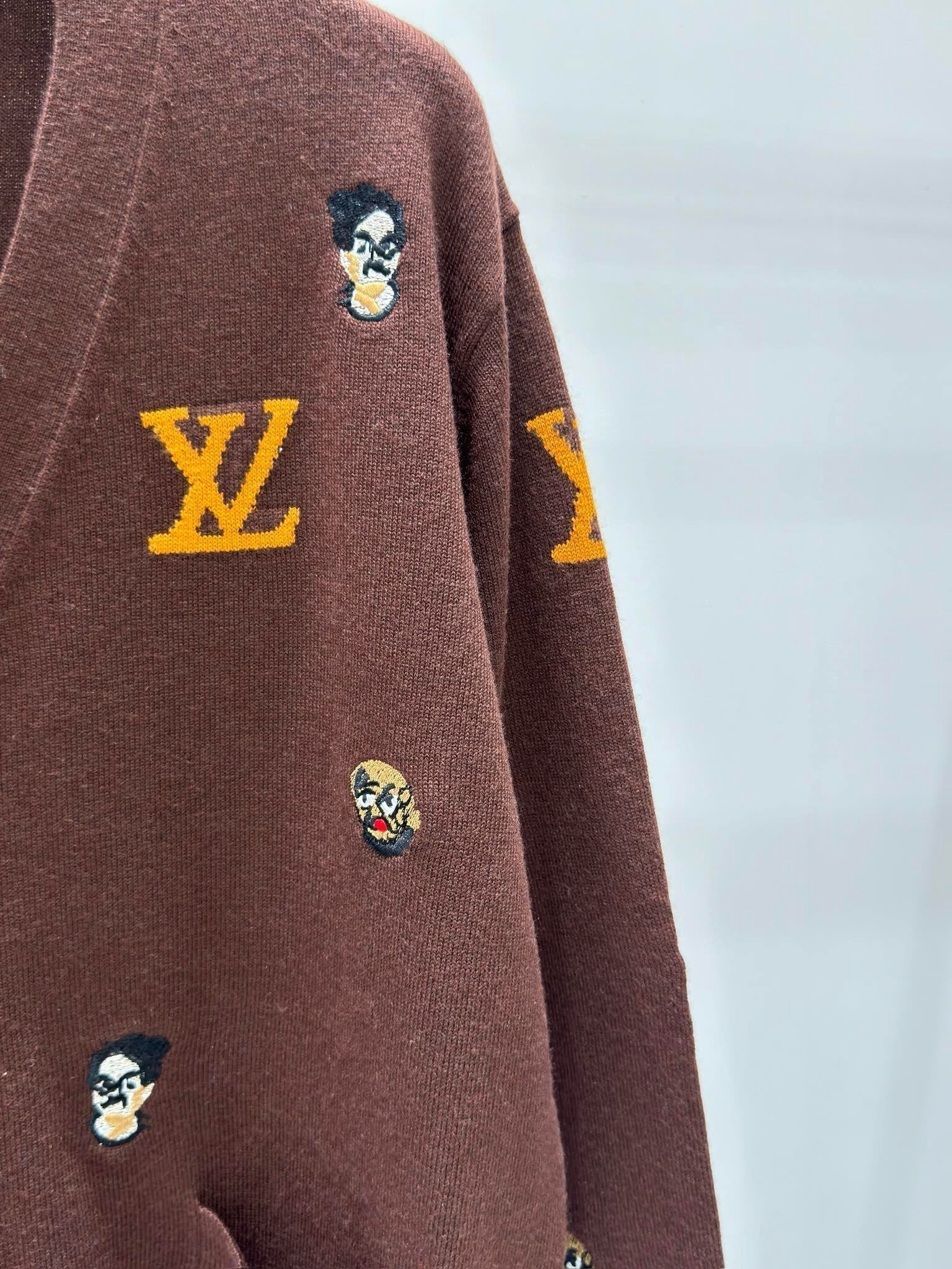 Monogram Character Knit Cardigan