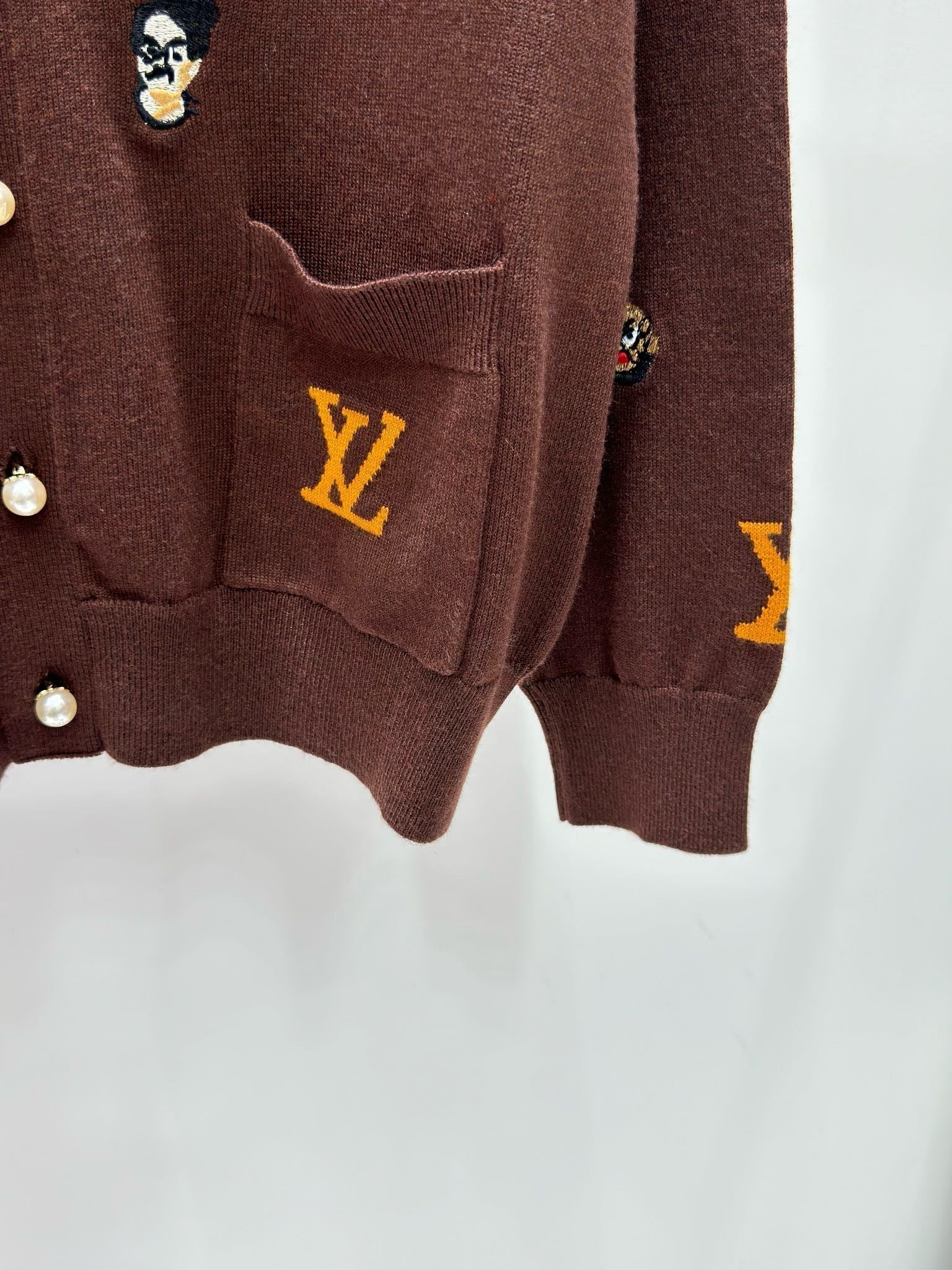 Monogram Character Knit Cardigan