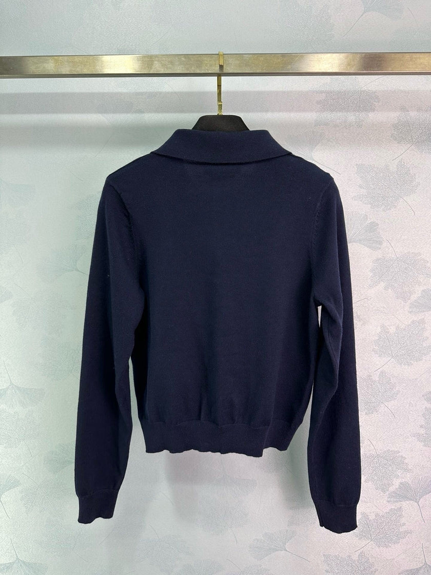 Logo Patch Knit Polo