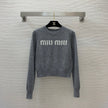 Logo Knit Crop Sweater