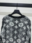 Monogram Fuzzy Knit Cardigan