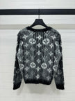Monogram Fuzzy Knit Cardigan