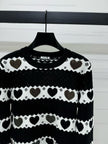 Heart Pattern Knit Sweater