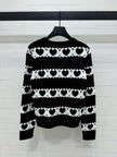 Heart Pattern Knit Sweater