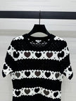 Heart Pattern Knit Mini Dress