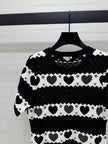 Heart Pattern Knit Mini Dress